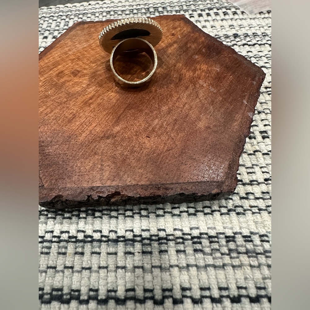 Black Stone Statement Ring - image 2